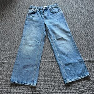 We The Free  Denim High Rise Wide Leg Jeans